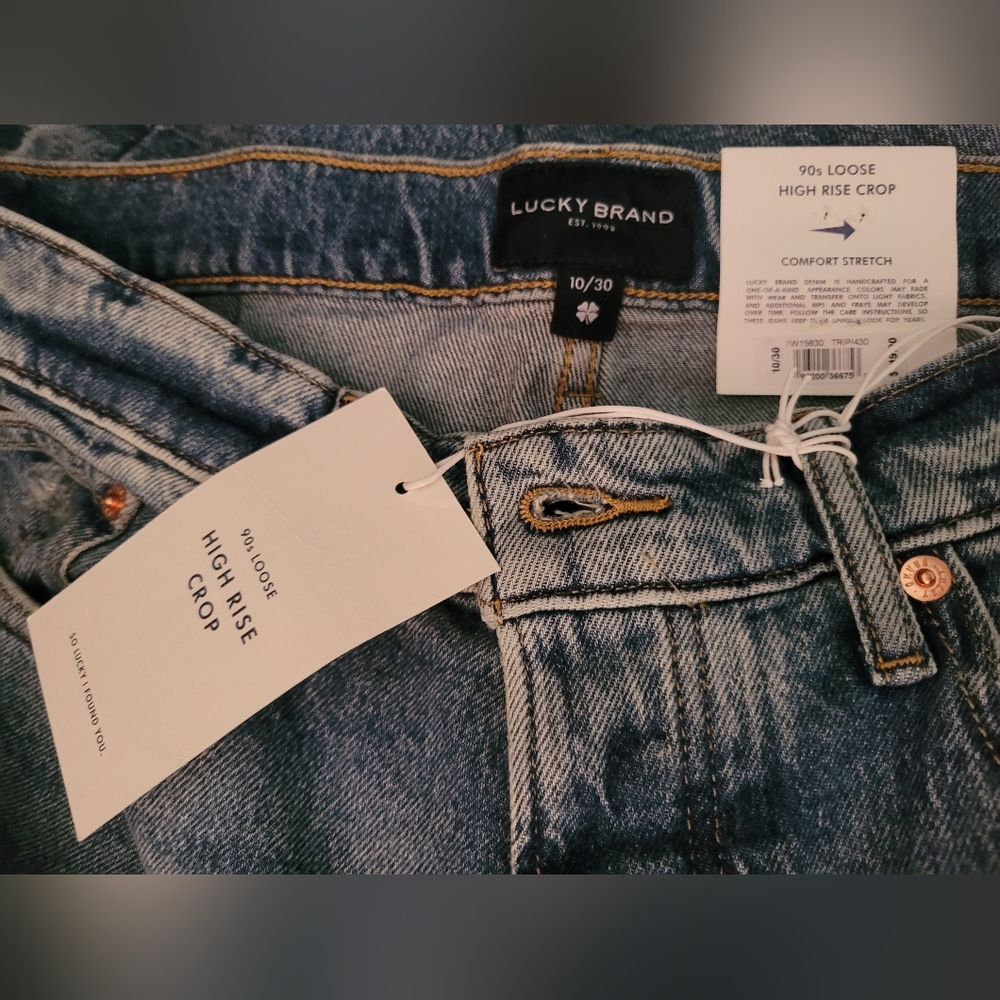Lucky Brand 90s Loose High Rise Crop 10/30